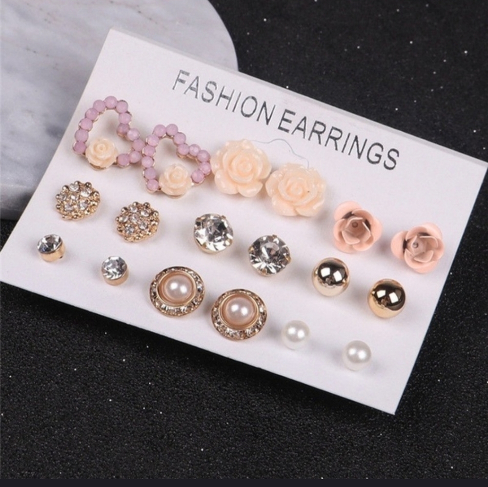 Jewelry, Earrings 9 pack